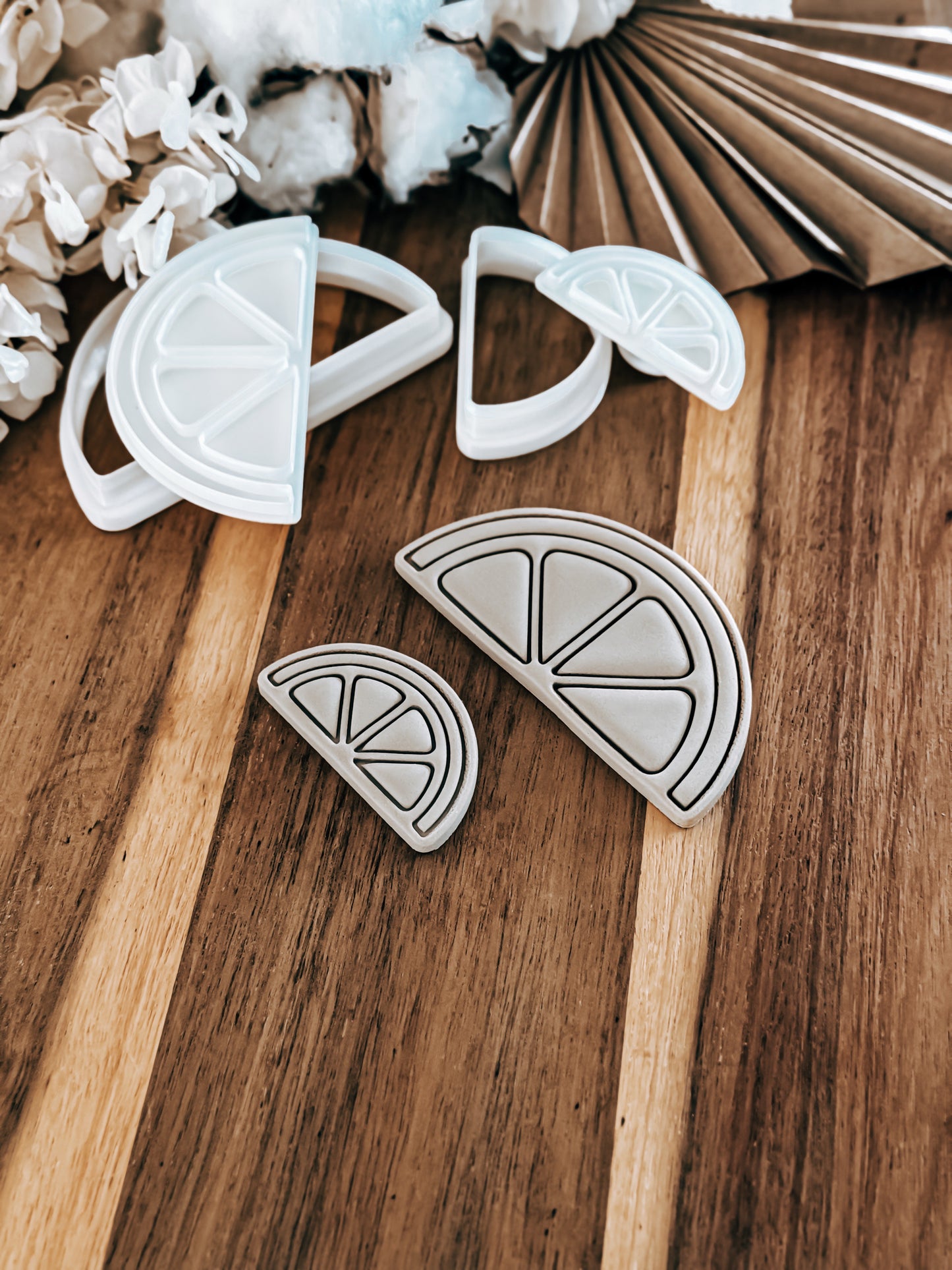 Mini Sliced Lemon (Wedge) Stamp and Cutter - Ideal for Fondant & Sugar Cookies
