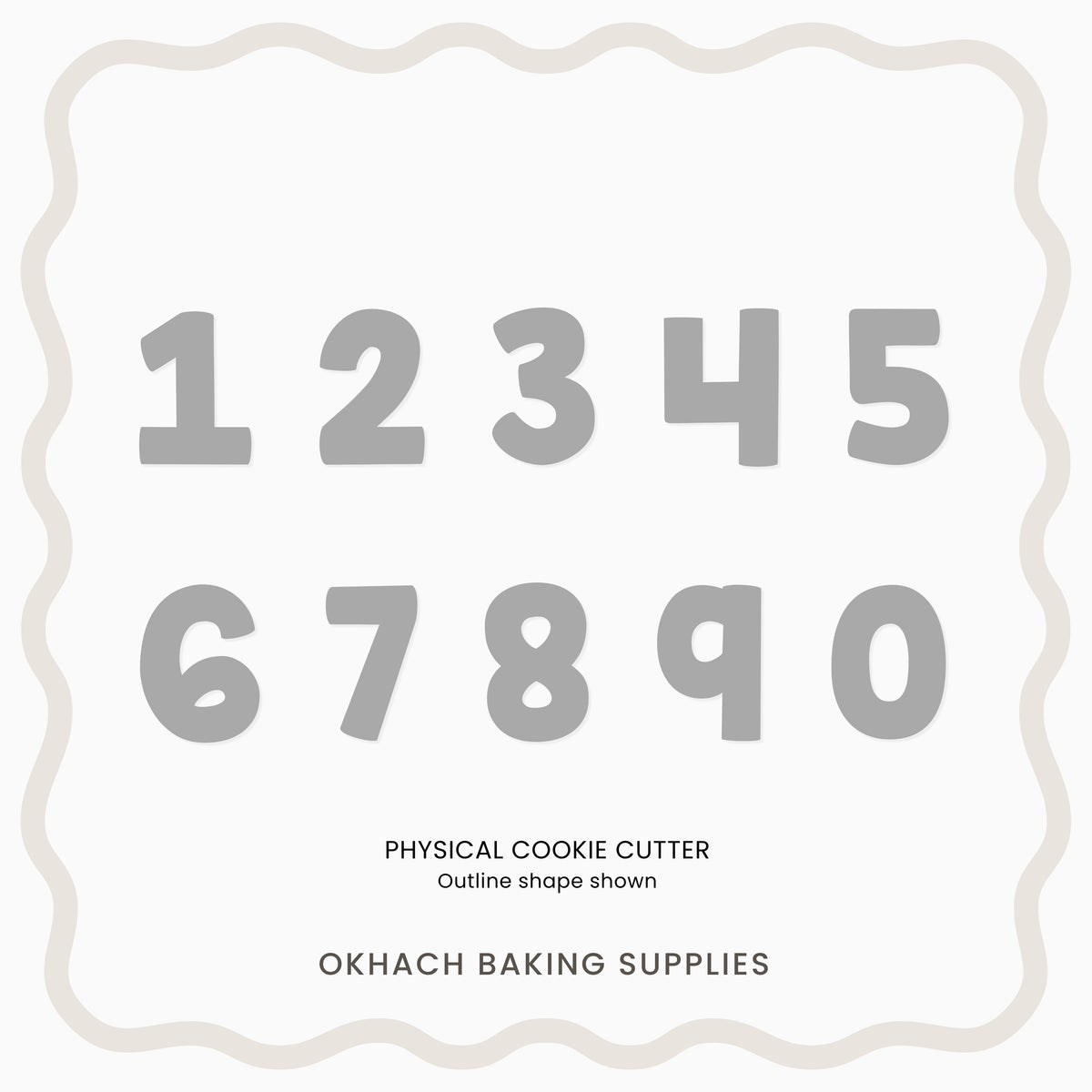 Numbers 0-9 (Caterpillar) - Cookie Cutter