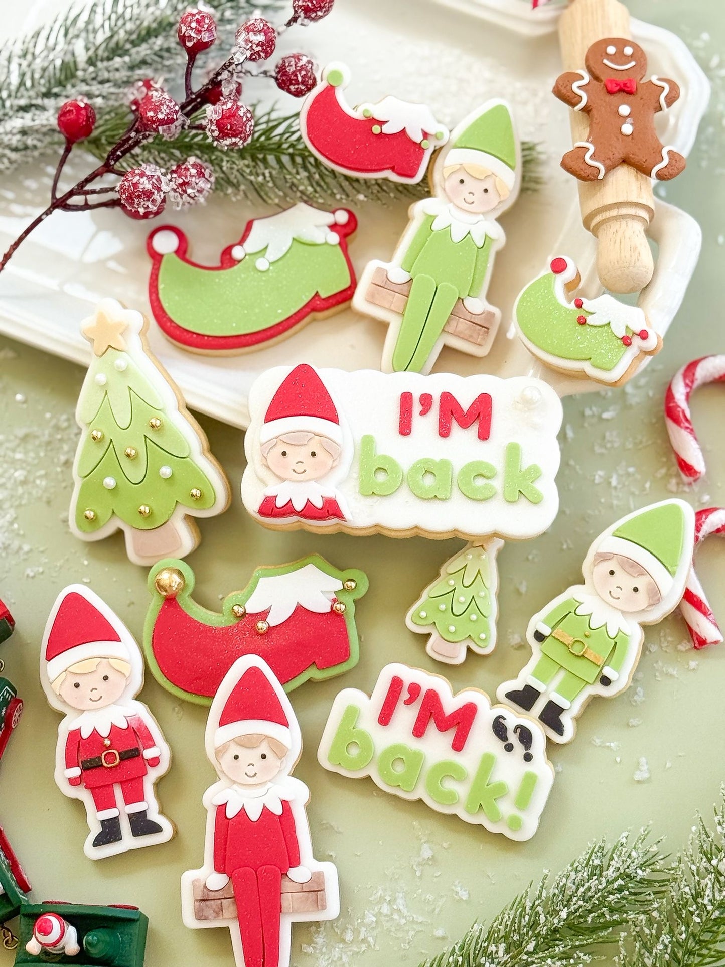 Mini Elf Shoe - Cookie Stamp and Cutter