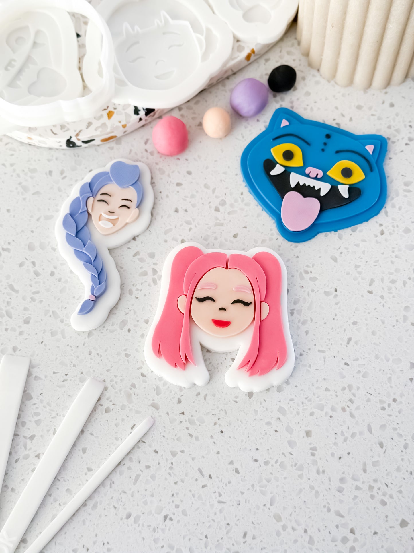 Twin Tails - Cookie Stamp and Cutter