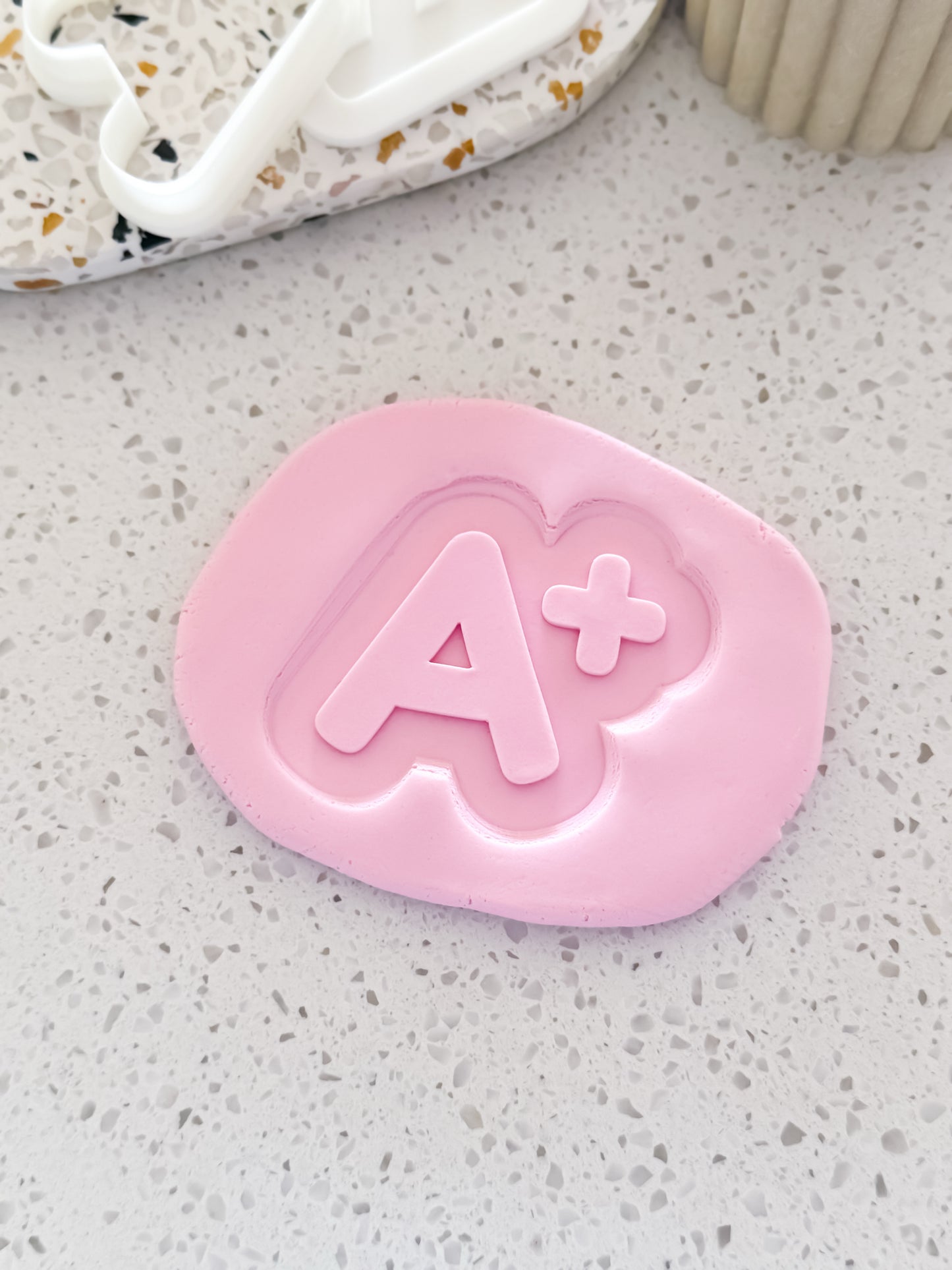 A+ Stamp & Cutter - Perfect for Fondant & Sugar Cookies