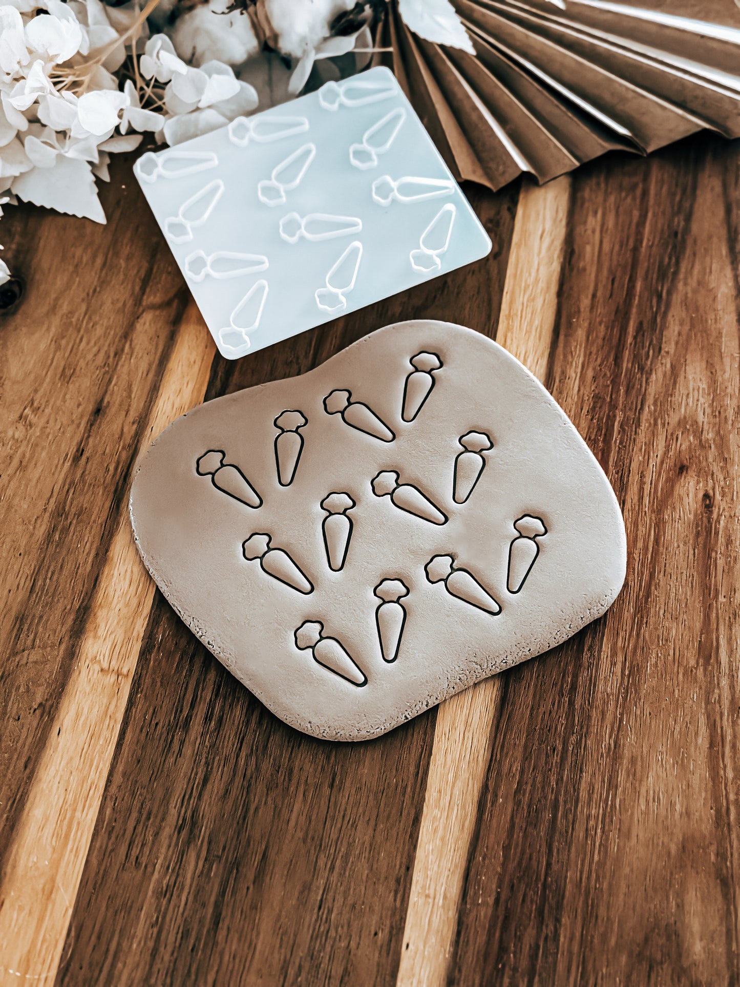Carrot Pattern - Cookie Stamp - Ideal for Fondant & Sugar Cookies