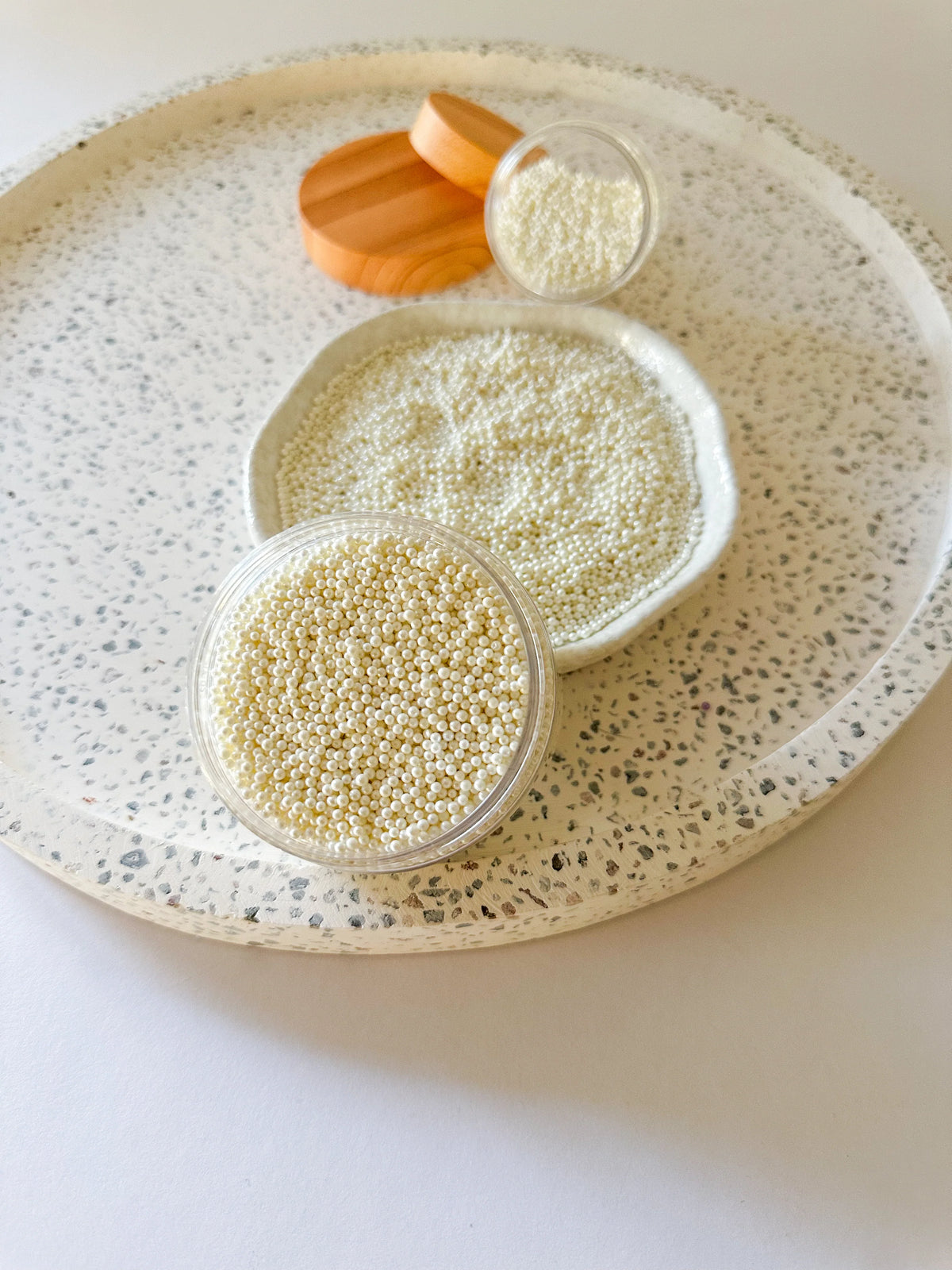 White Sand – Edible Sprinkles for Cakes, Cookies & Cupcakes