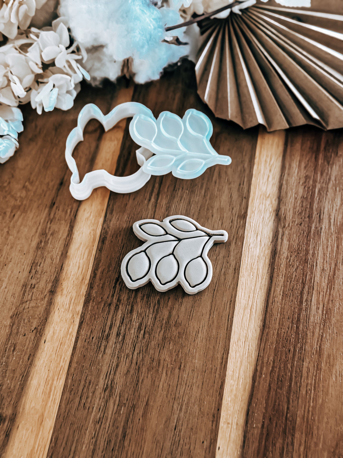 Mini Lemons on Branch (Three) Stamp & Cutter - Perfect for Fondant & Sugar Cookies
