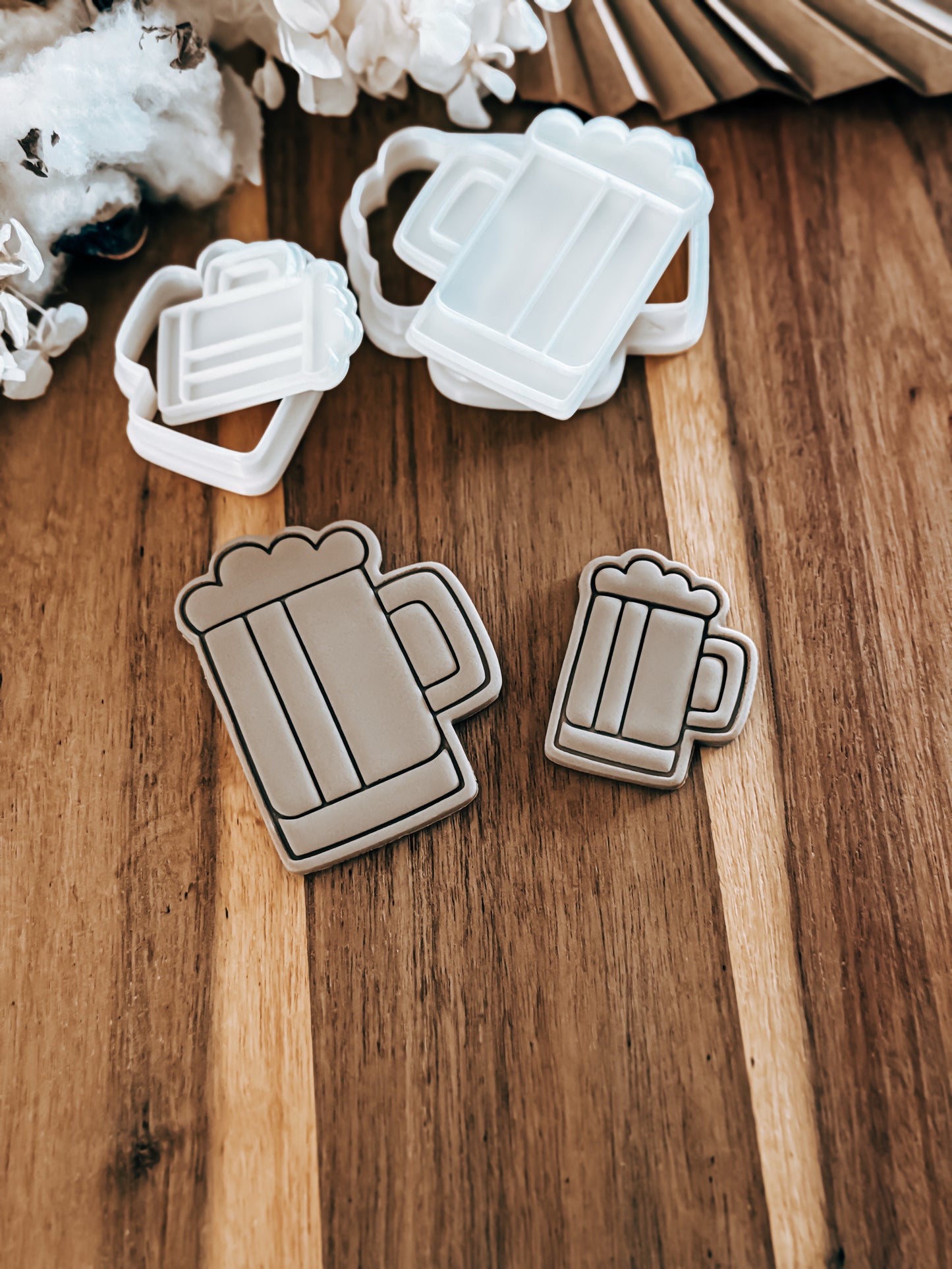 Tall Beer Cup Stamp & Cutter - Perfect for Fondant & Sugar Cookies