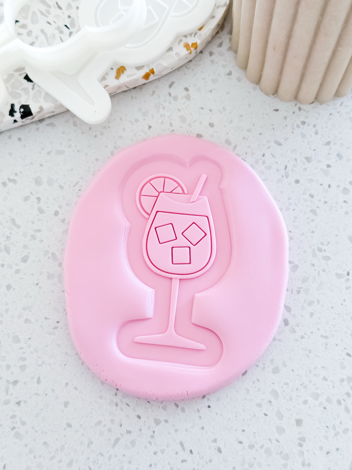 Spritz Glass (Ice Cubes) Stamp & Cutter - Perfect for Fondant & Sugar Cookies