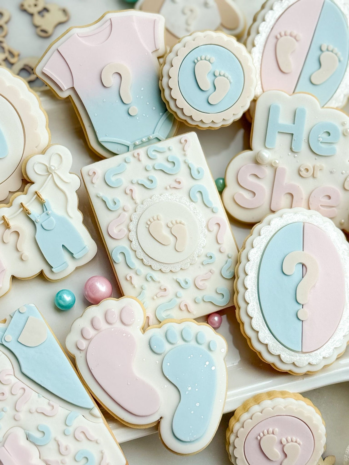 Tiny Toes Gender Reveal – Cookie Stamp and Cutter