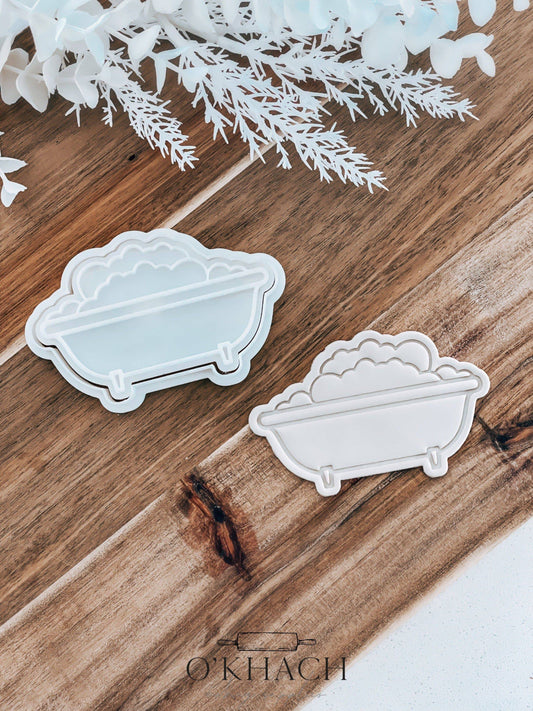 Bathtub Stamp & Cutter - Perfect for Fondant & Sugar Cookies