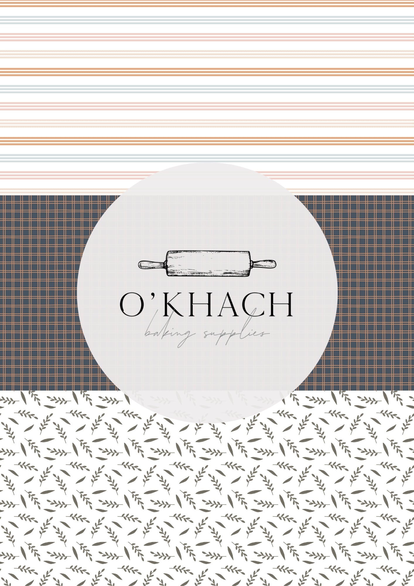 Bunny Garden Pattern - Edible Image – A4 Cake Topper & Cupcake Decoration