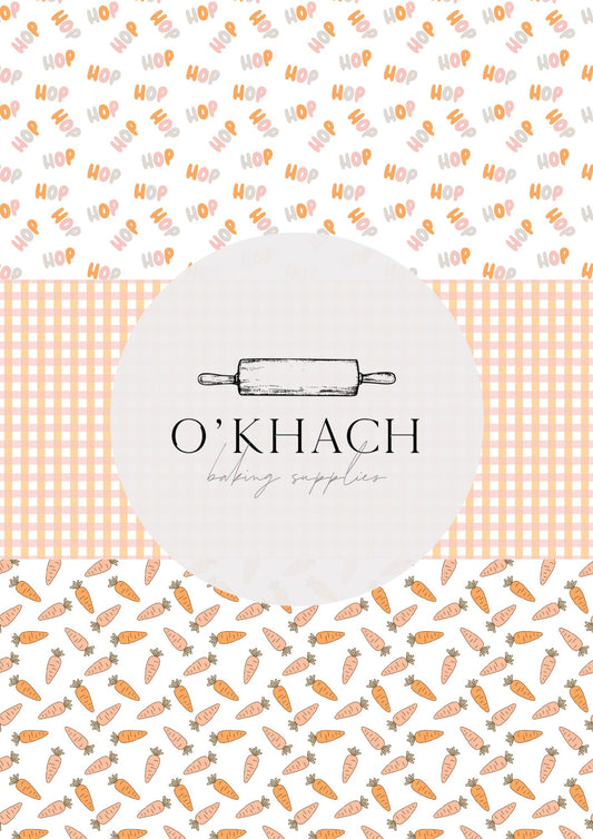 Bunny Hop Pattern No.15 - Digital Edible Image for Cakes & Cookies