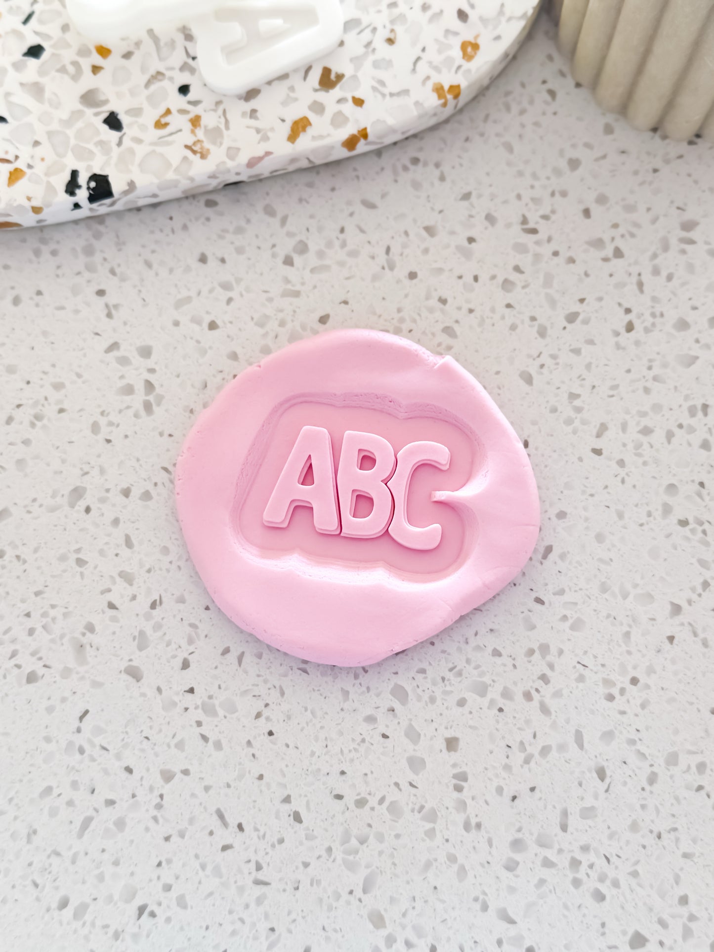 Mini ABC Stamp & Cutter - Perfect for Fondant & Sugar Cookies