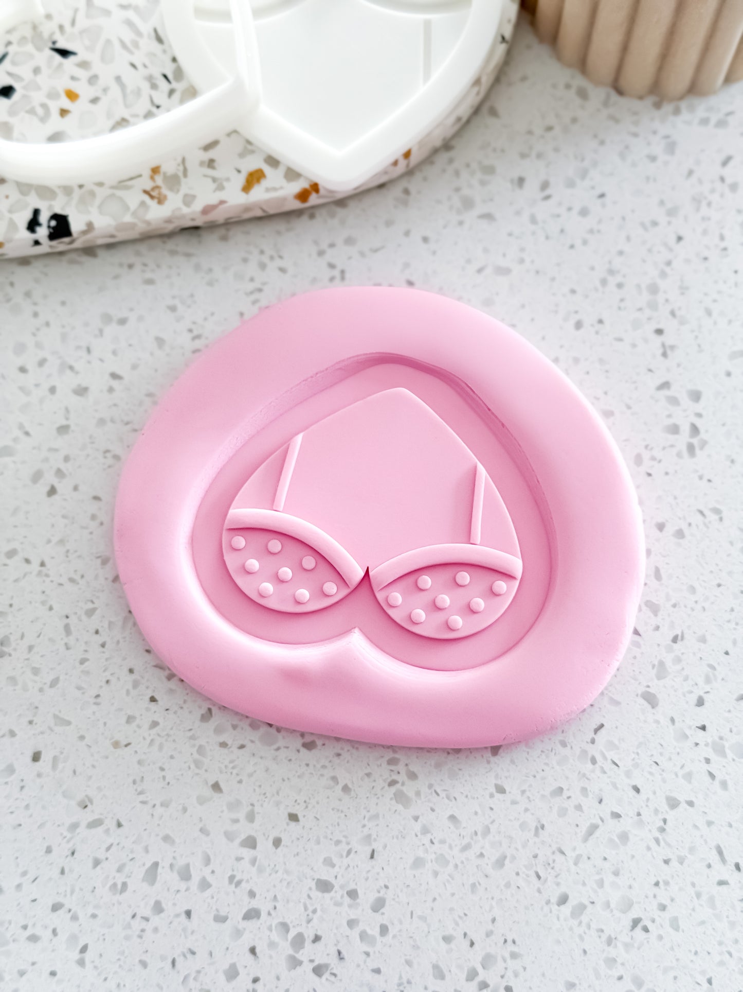 Bra With Dots Stamp & Cutter - Perfect for Fondant & Sugar Cookies