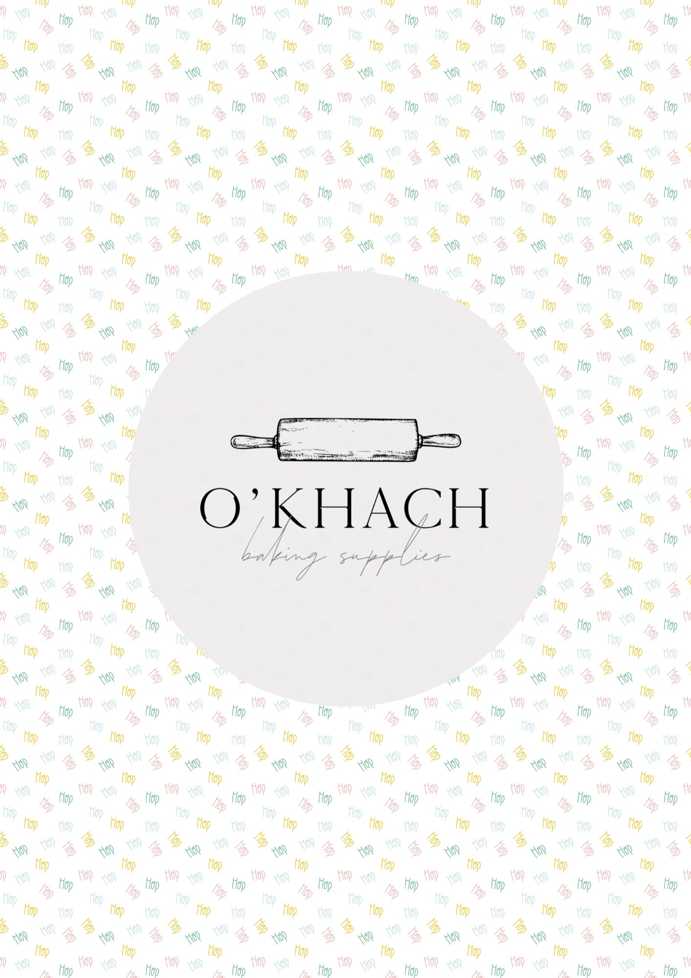 Easter Garden Pattern No.10 - Edible Image - O'Khach Baking Supplies