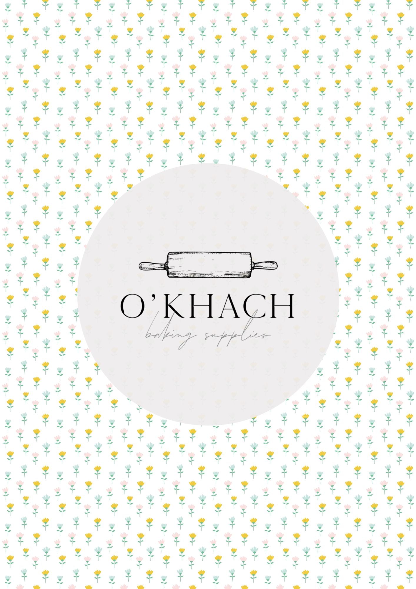 Easter Garden Pattern No.11 - Digital Edible Image for Cakes & Cookies