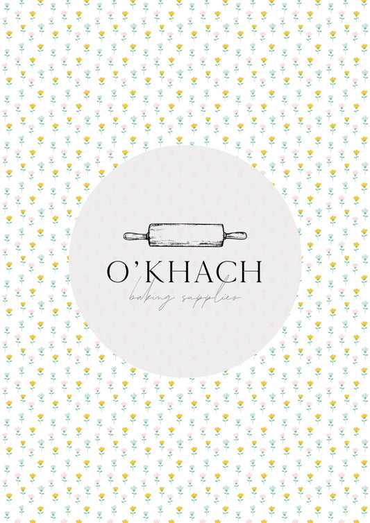 Easter Garden Pattern No.11 - Digital Edible Image for Cakes & Cookies