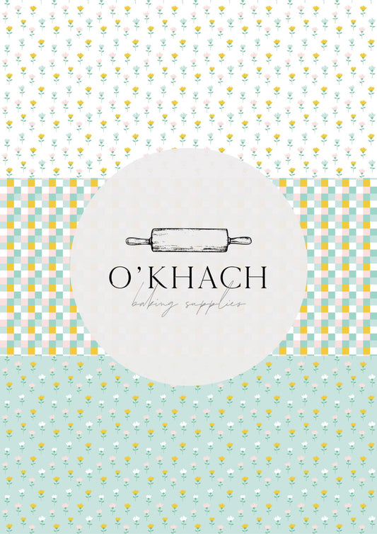 Easter Garden Pattern No.15 - Digital Edible Image for Cakes & Cookies