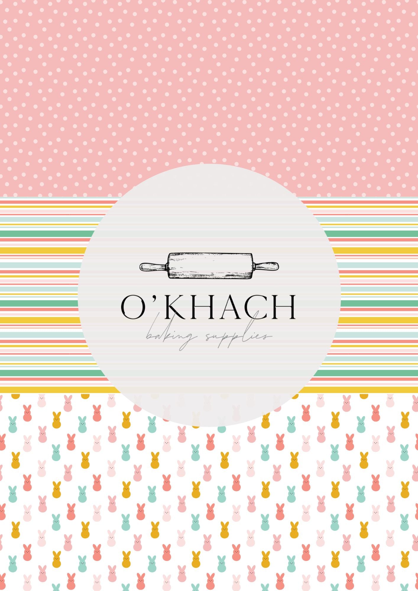 Easter Garden Pattern No.18 - Digital Edible Image for Cakes & Cookies