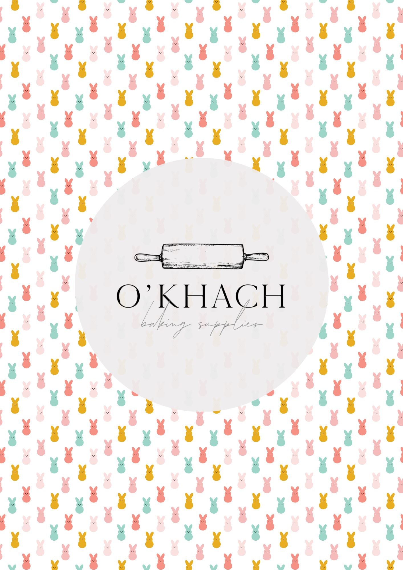 Easter Garden Pattern No.4 - Digital Edible Image for Cakes & Cookies