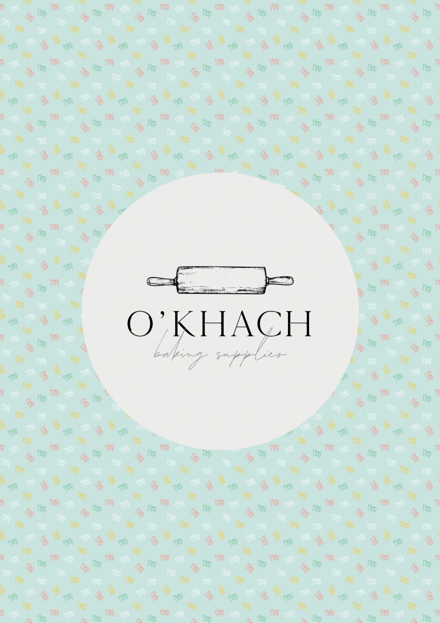 Easter Garden Pattern No.6 - Digital Edible Image for Cakes & Cookies