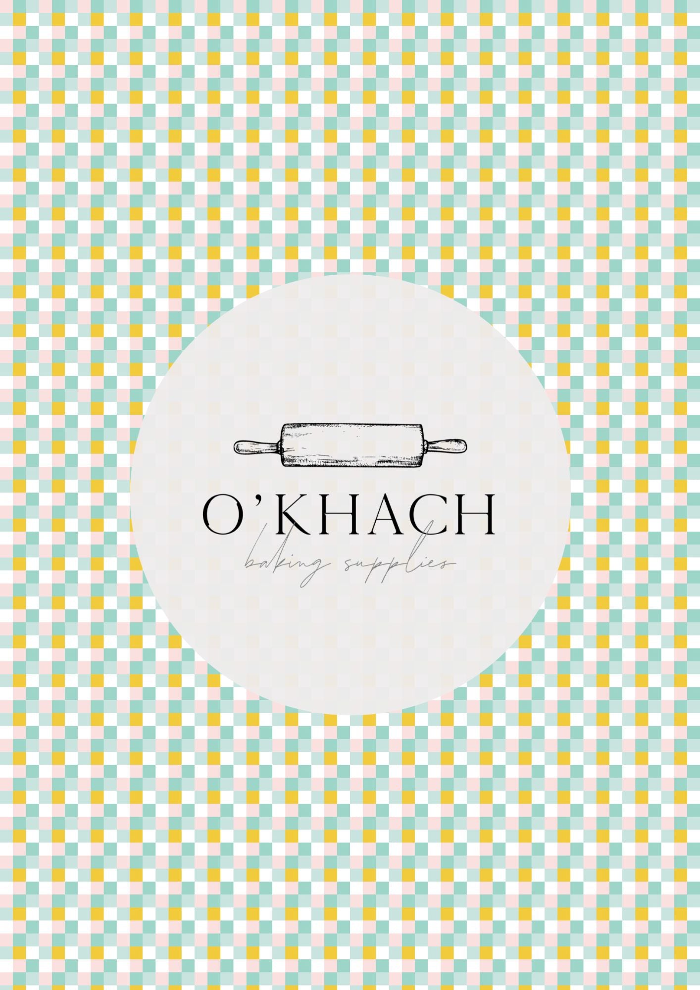 Easter Garden Pattern No.7 - Digital Edible Image for Cakes & Cookies