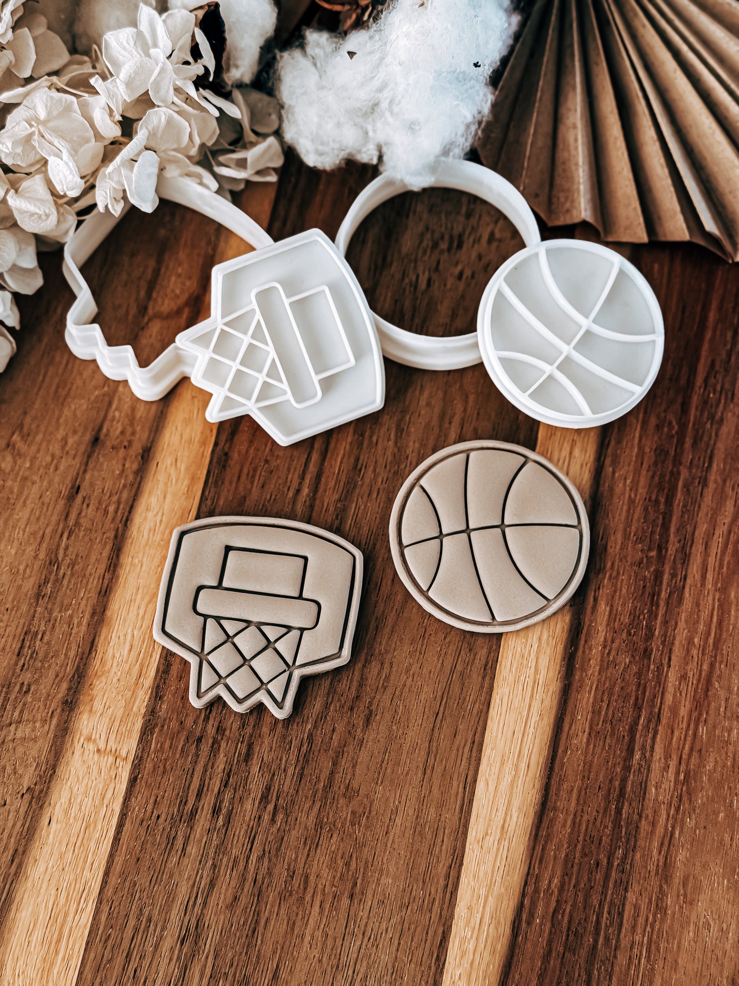 Mini Basketball Hoop Stamp & Cutter - Perfect for Fondant & Sugar Cookies
