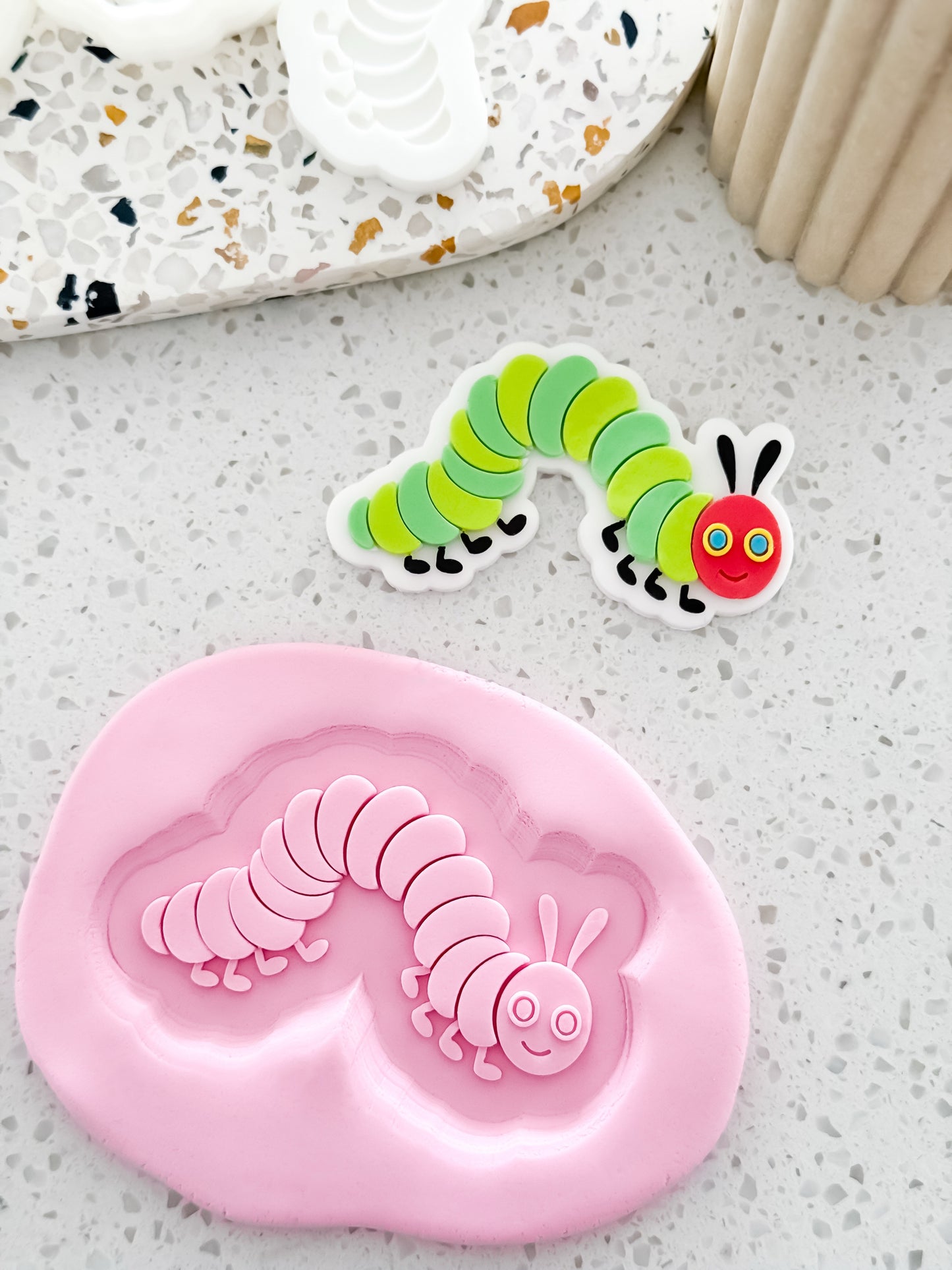 Caterpillar (Short Caterpillar) Stamp & Cutter - Perfect for Fondant & Sugar Cookies