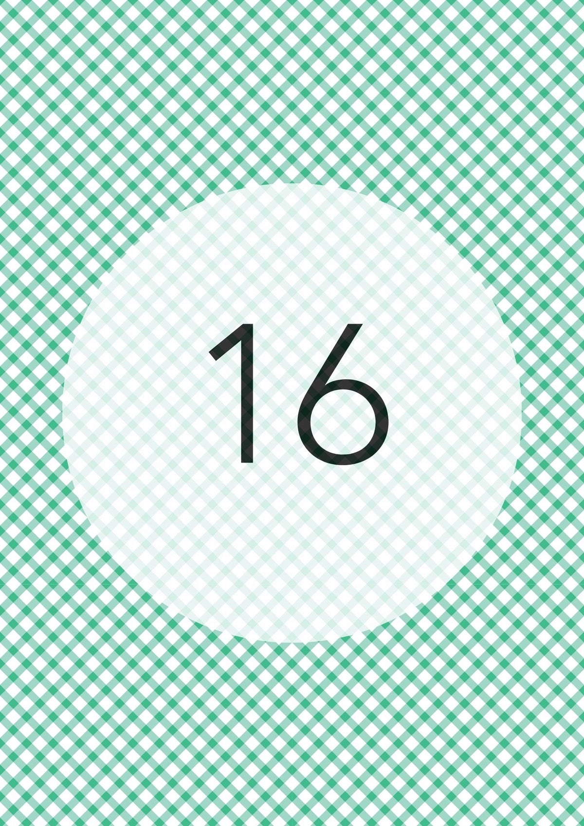 Gingham Cross Range edible image, colour option 17