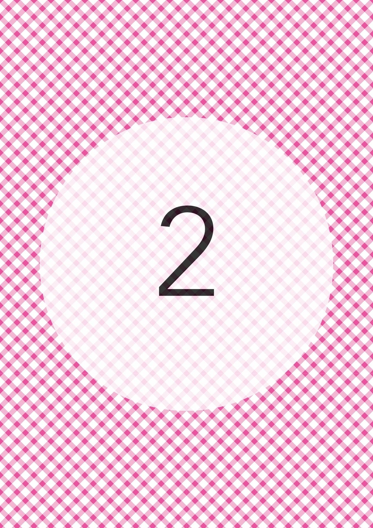 Gingham Cross Range edible image, colour option 3
