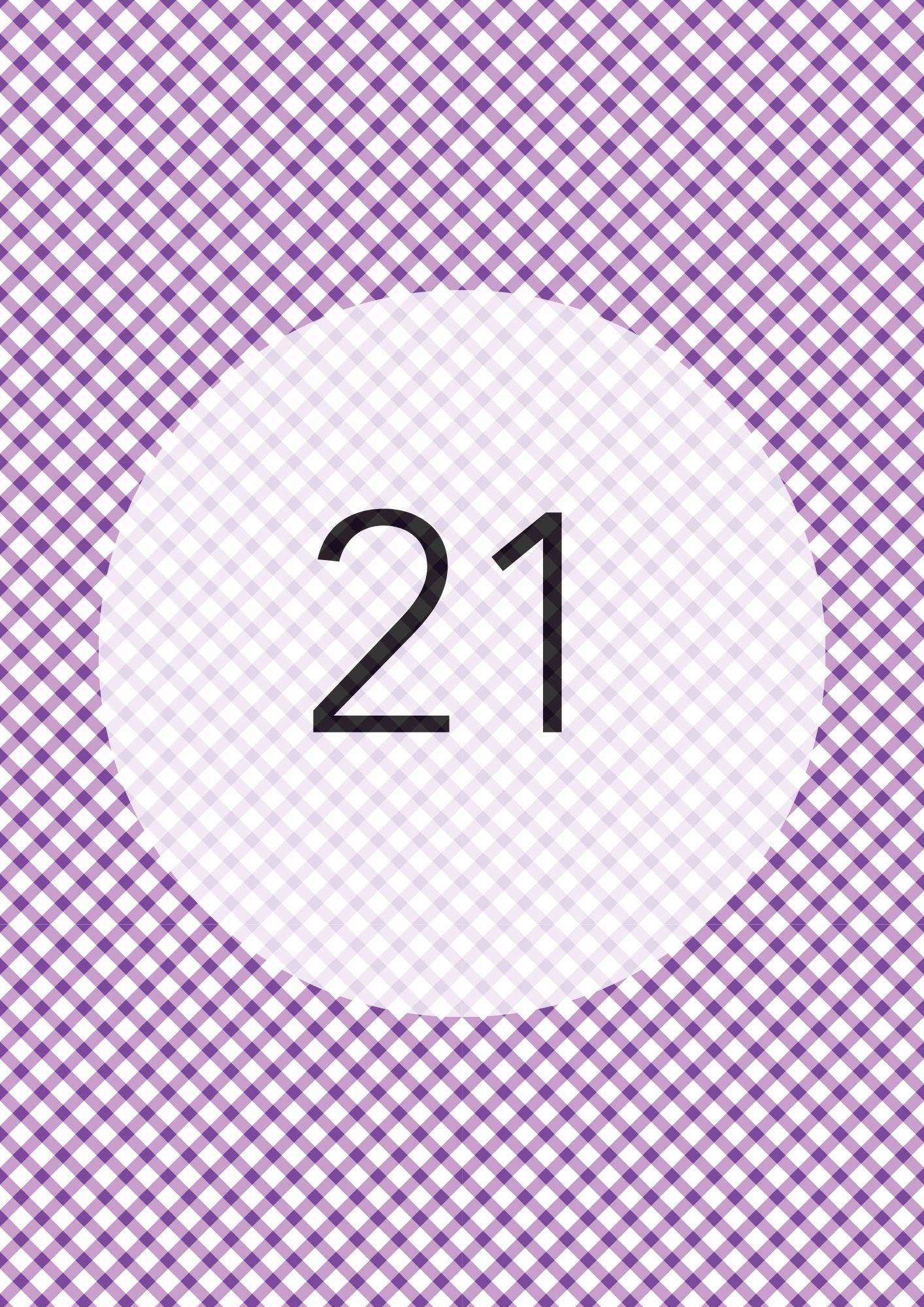 Gingham Cross Range edible image, colour option 22