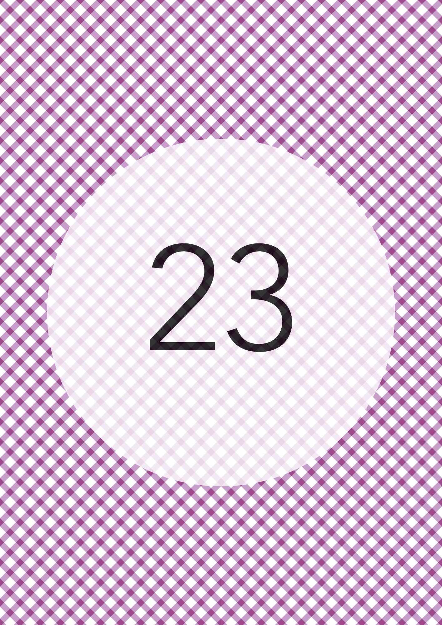 Gingham Cross Range edible image, colour option 24