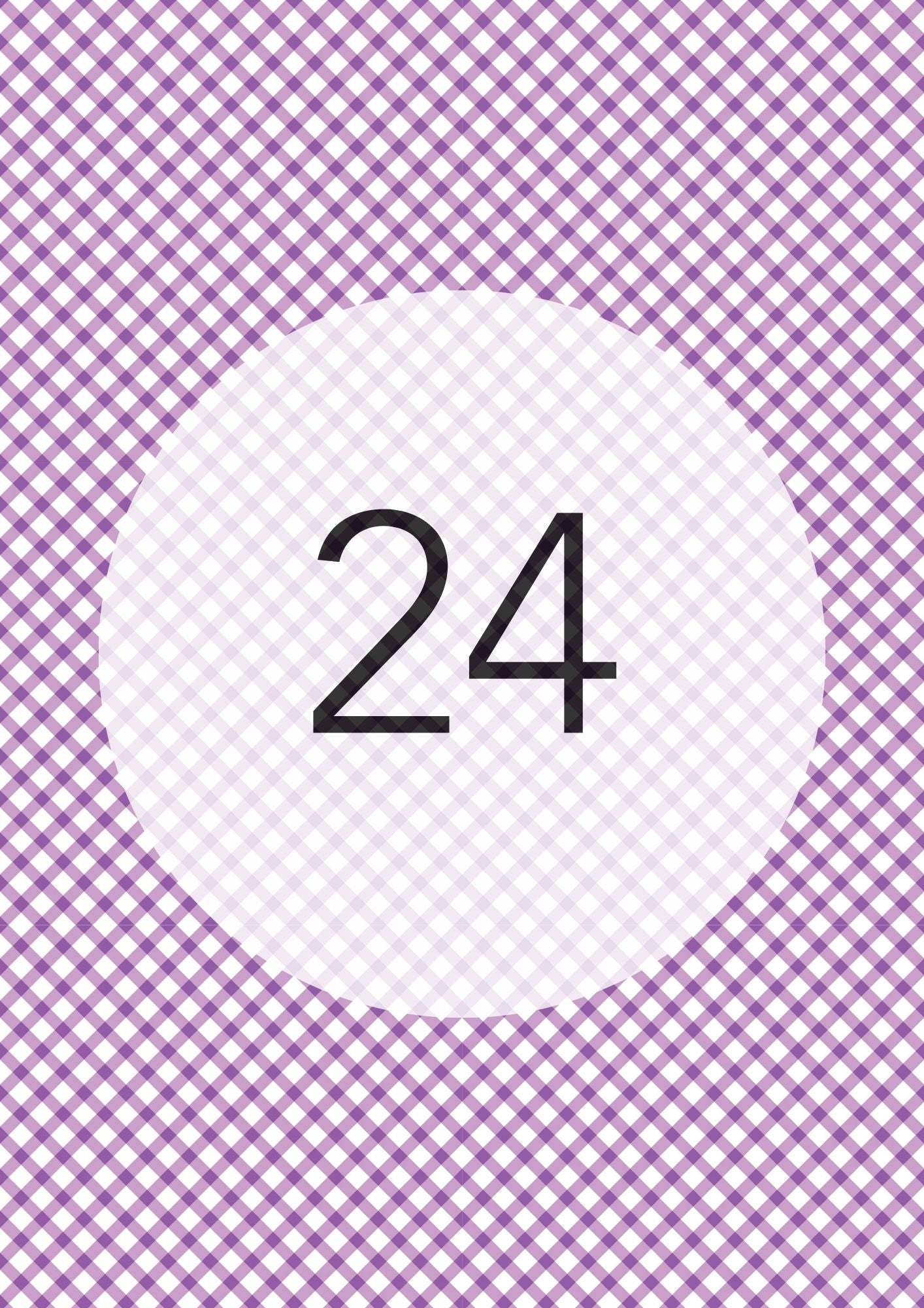 Gingham Cross Range edible image, colour option 25