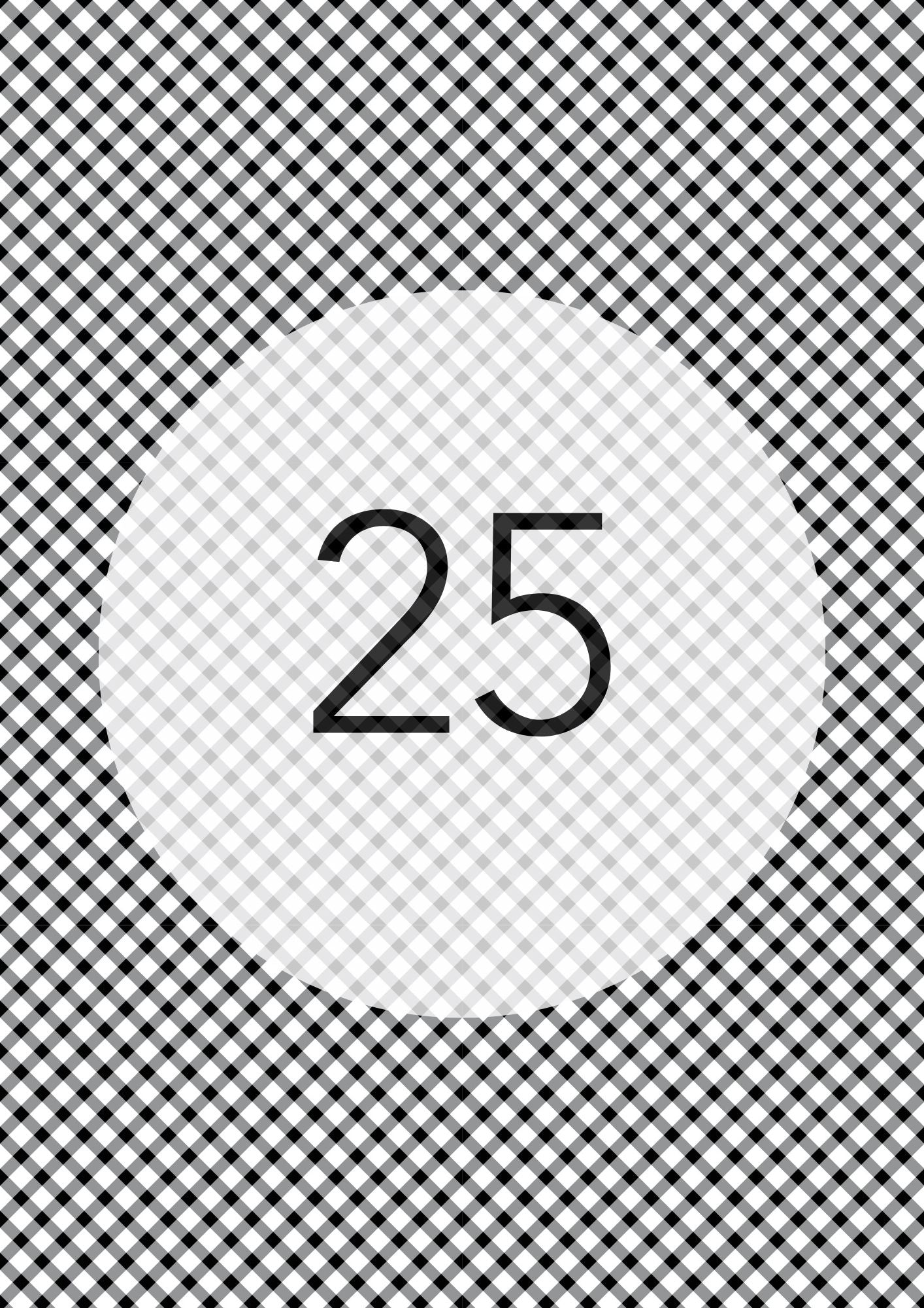 Gingham Cross Range edible image, colour option 26