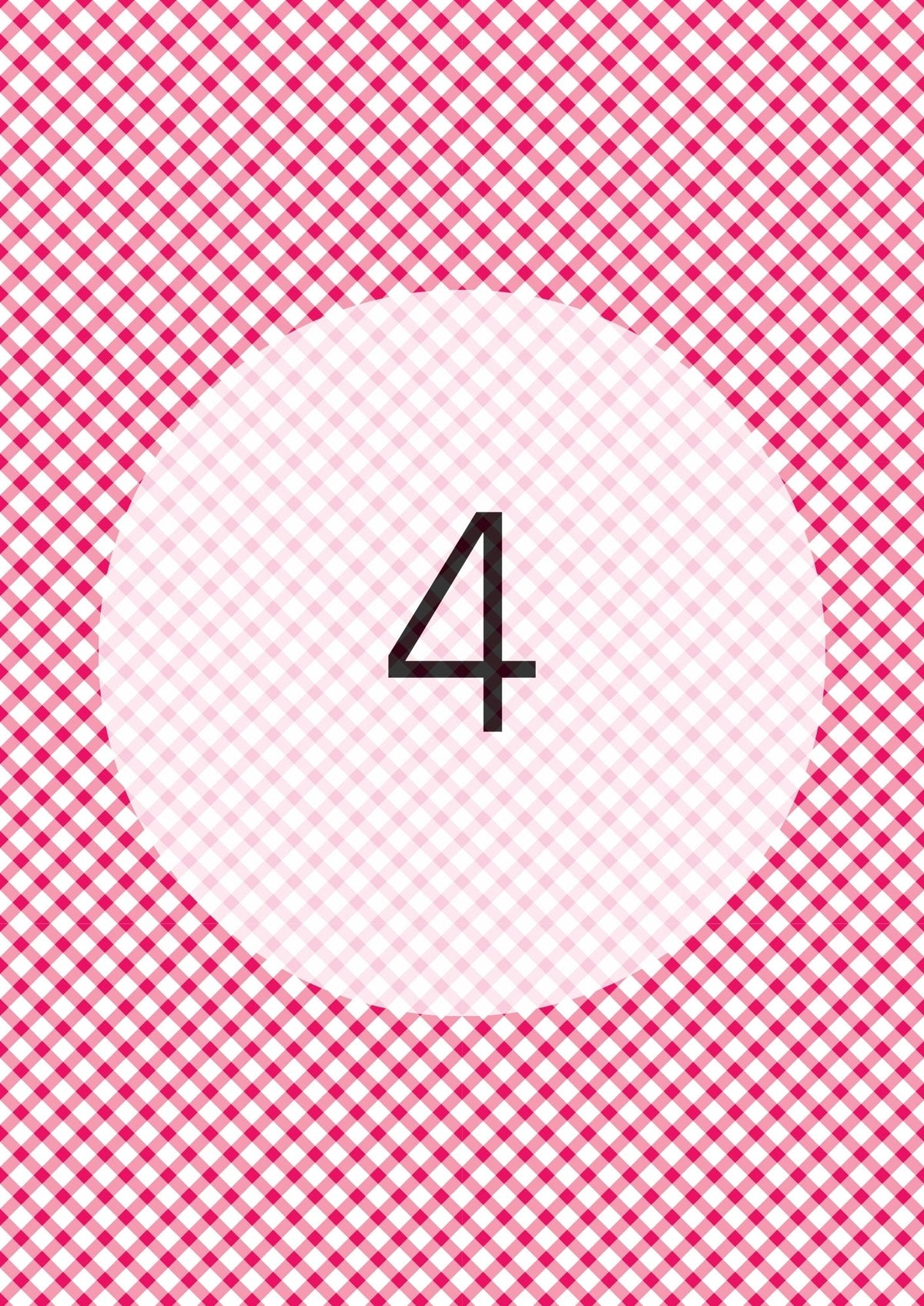 Gingham Cross Range edible image, colour option 5
