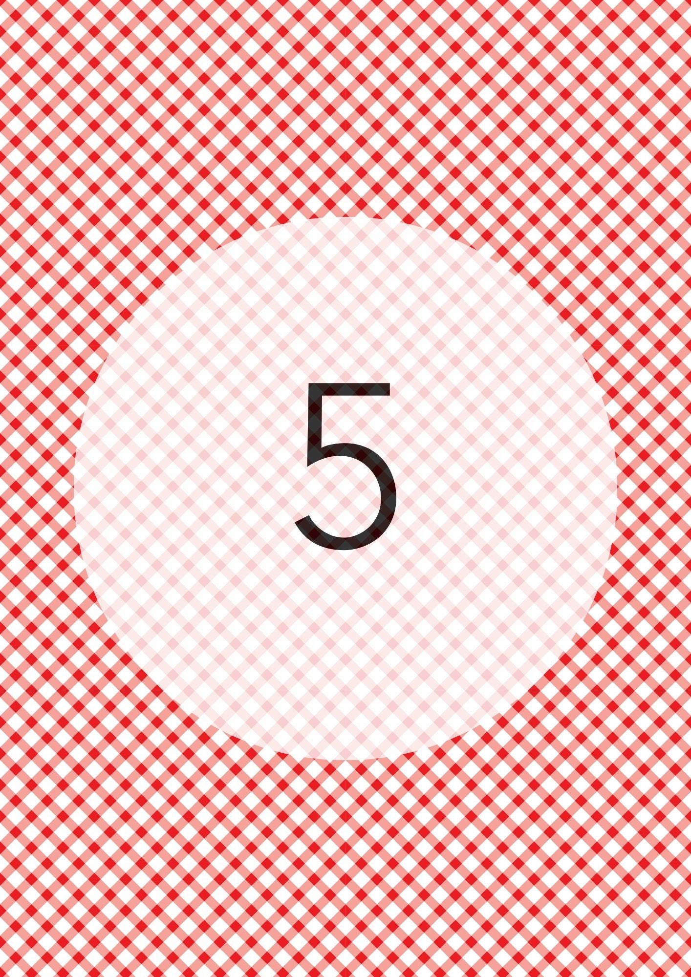 Gingham Cross Range edible image, colour option 6