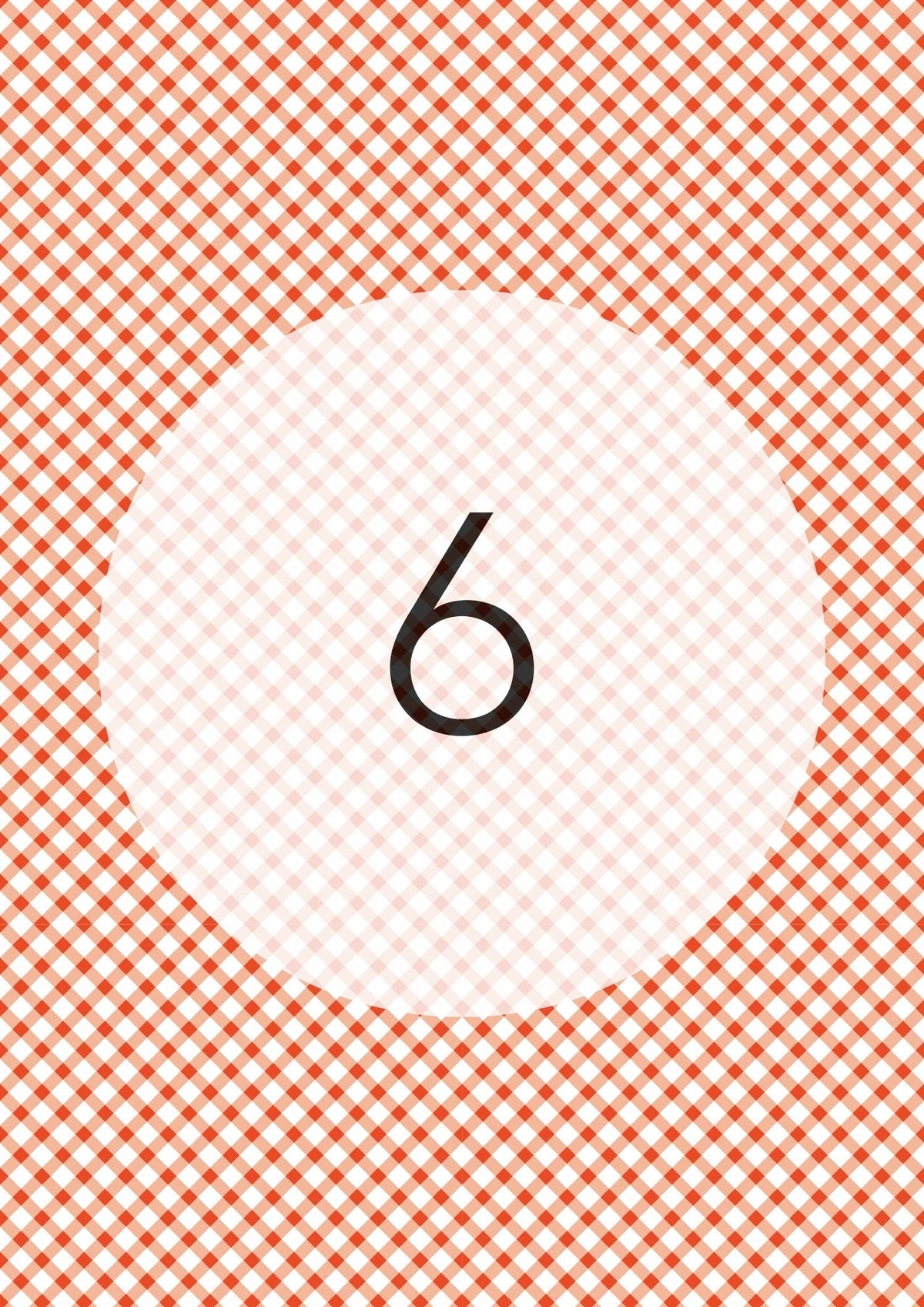 Gingham Cross Range edible image, colour option 7