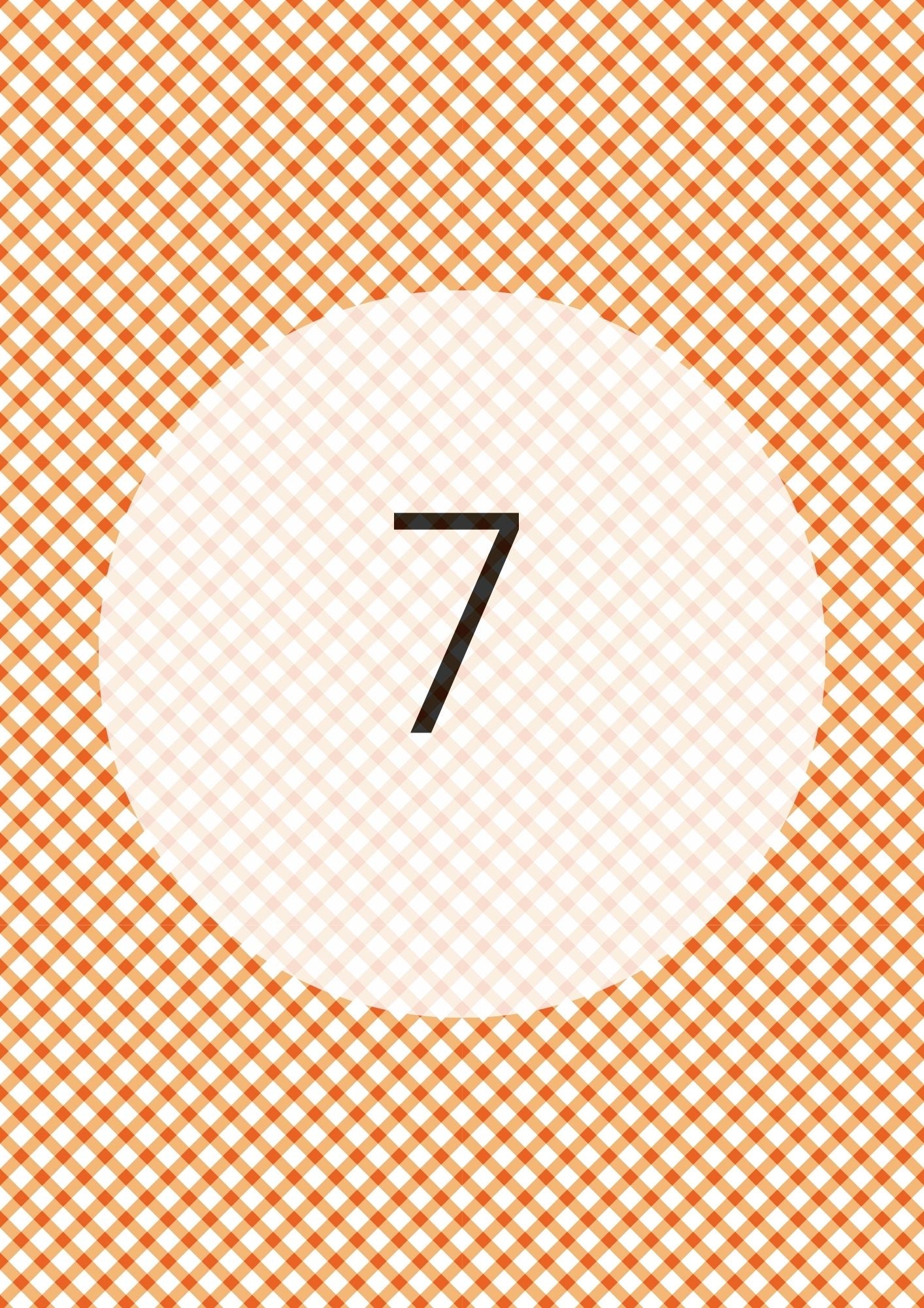 Gingham Cross Range edible image, colour option 8