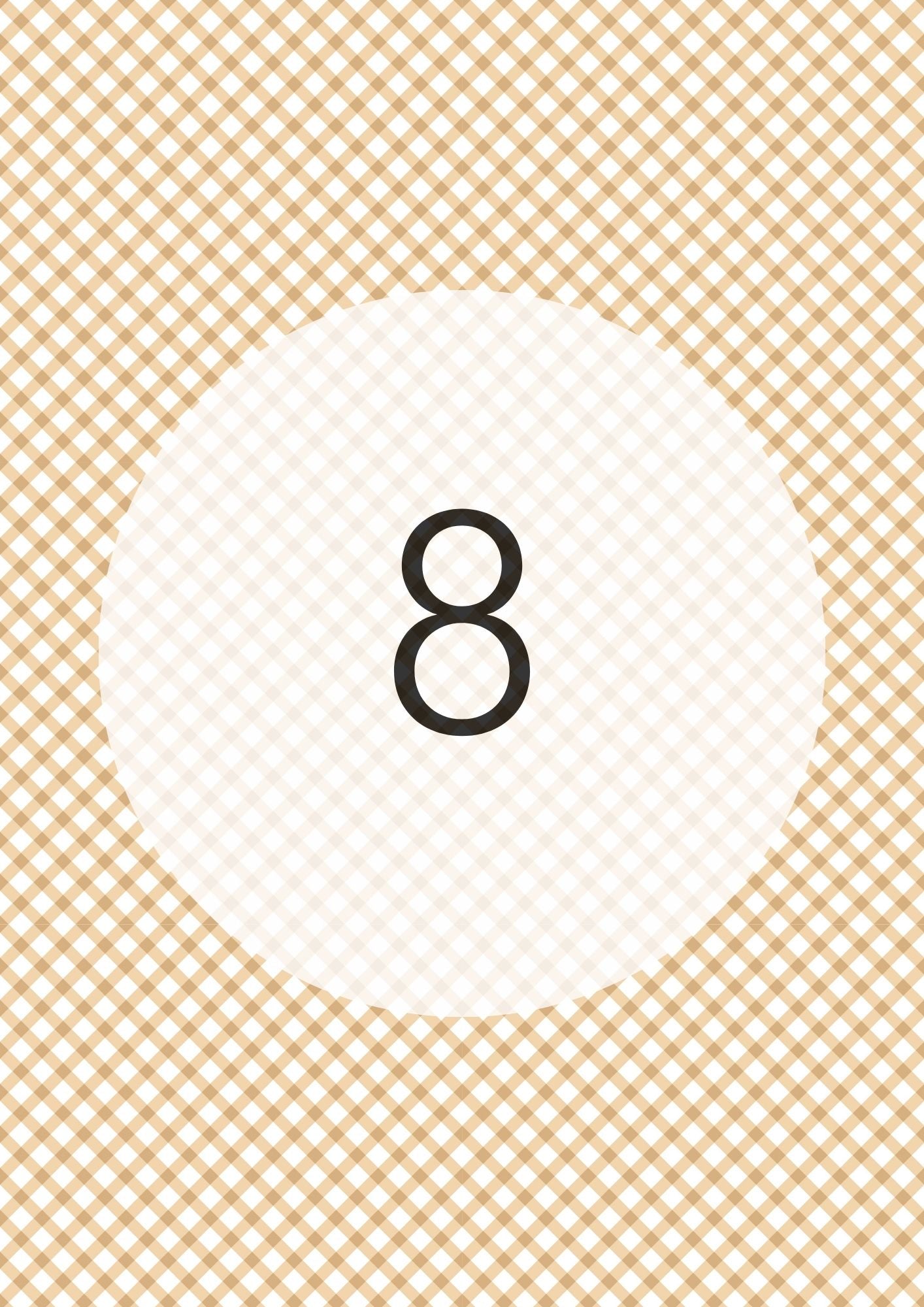 Gingham Cross Range edible image, colour option 9