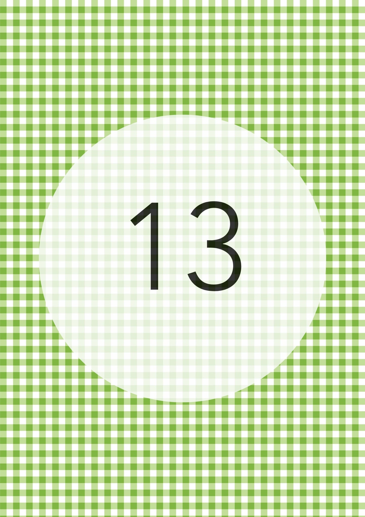 Gingham Pattern Range edible image, colour option 14