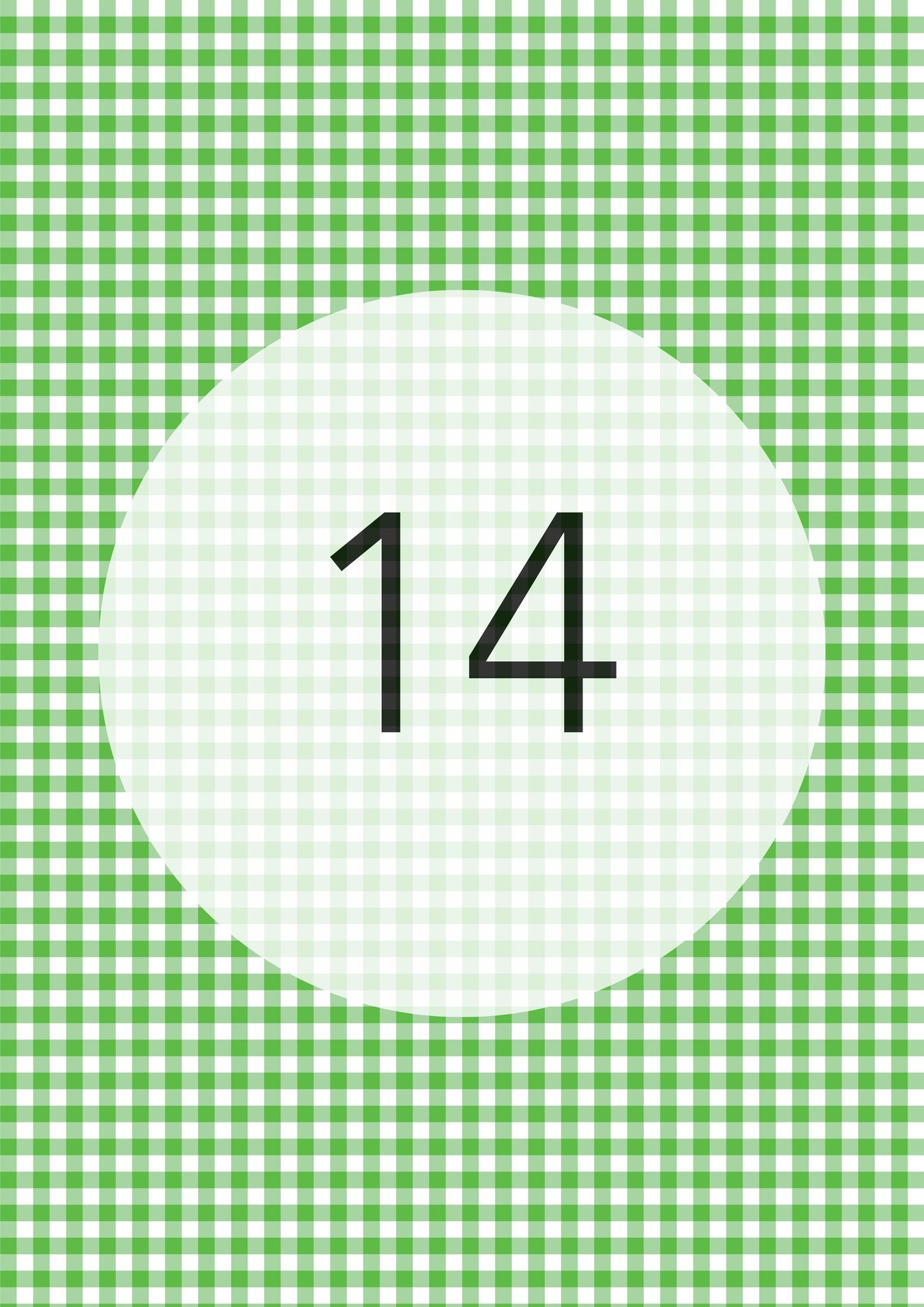 Gingham Pattern Range edible image, colour option 15