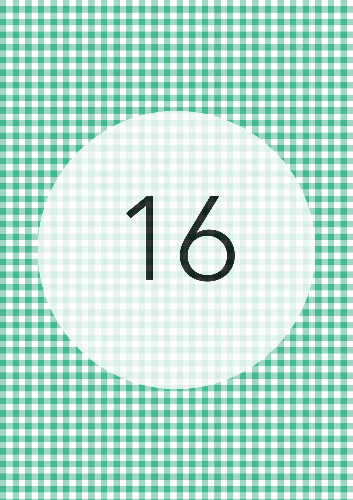 Gingham Pattern Range edible image, colour option 17