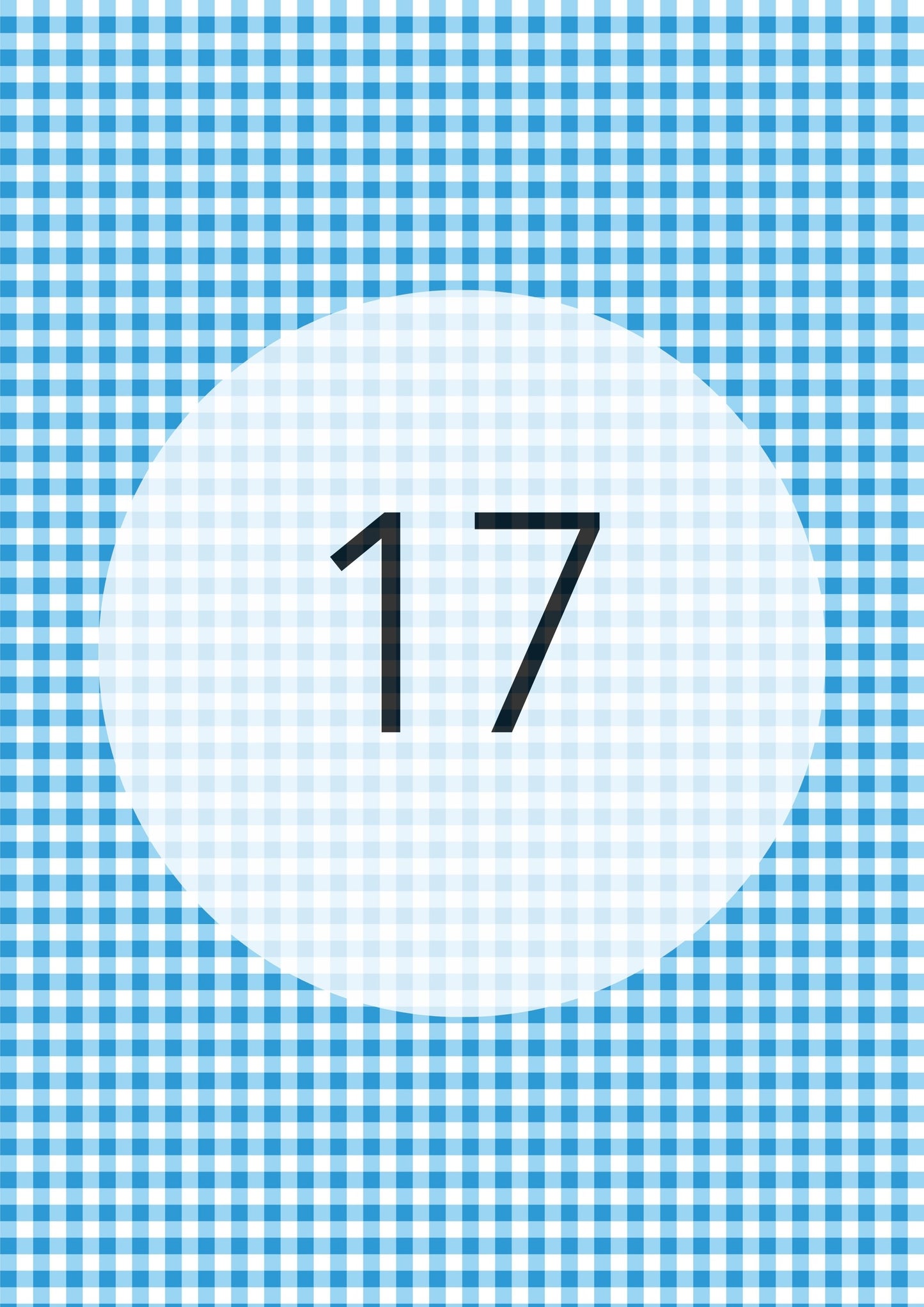 Gingham Pattern Range edible image, colour option 18