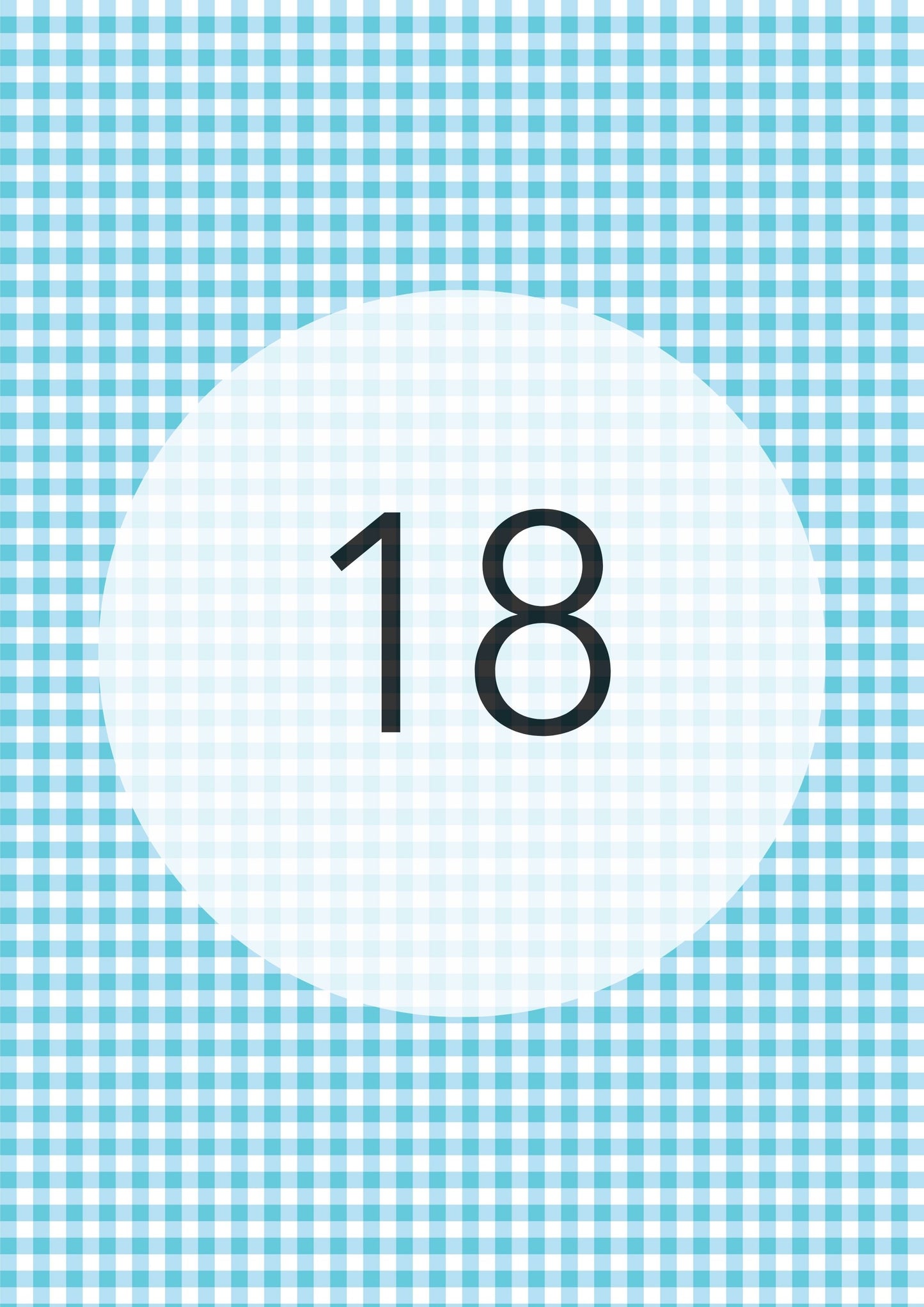 Gingham Pattern Range edible image, colour option 19