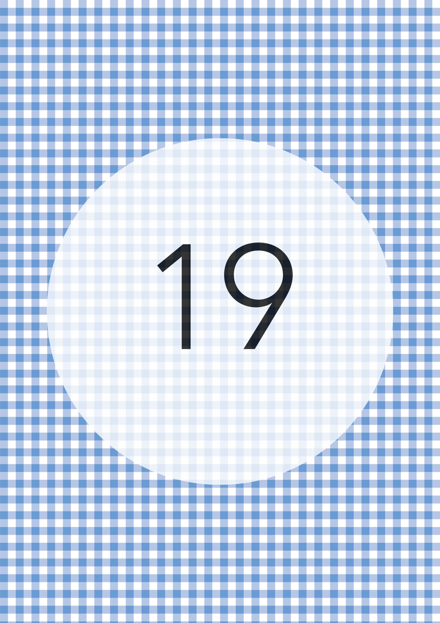 Gingham Pattern Range edible image, colour option 20