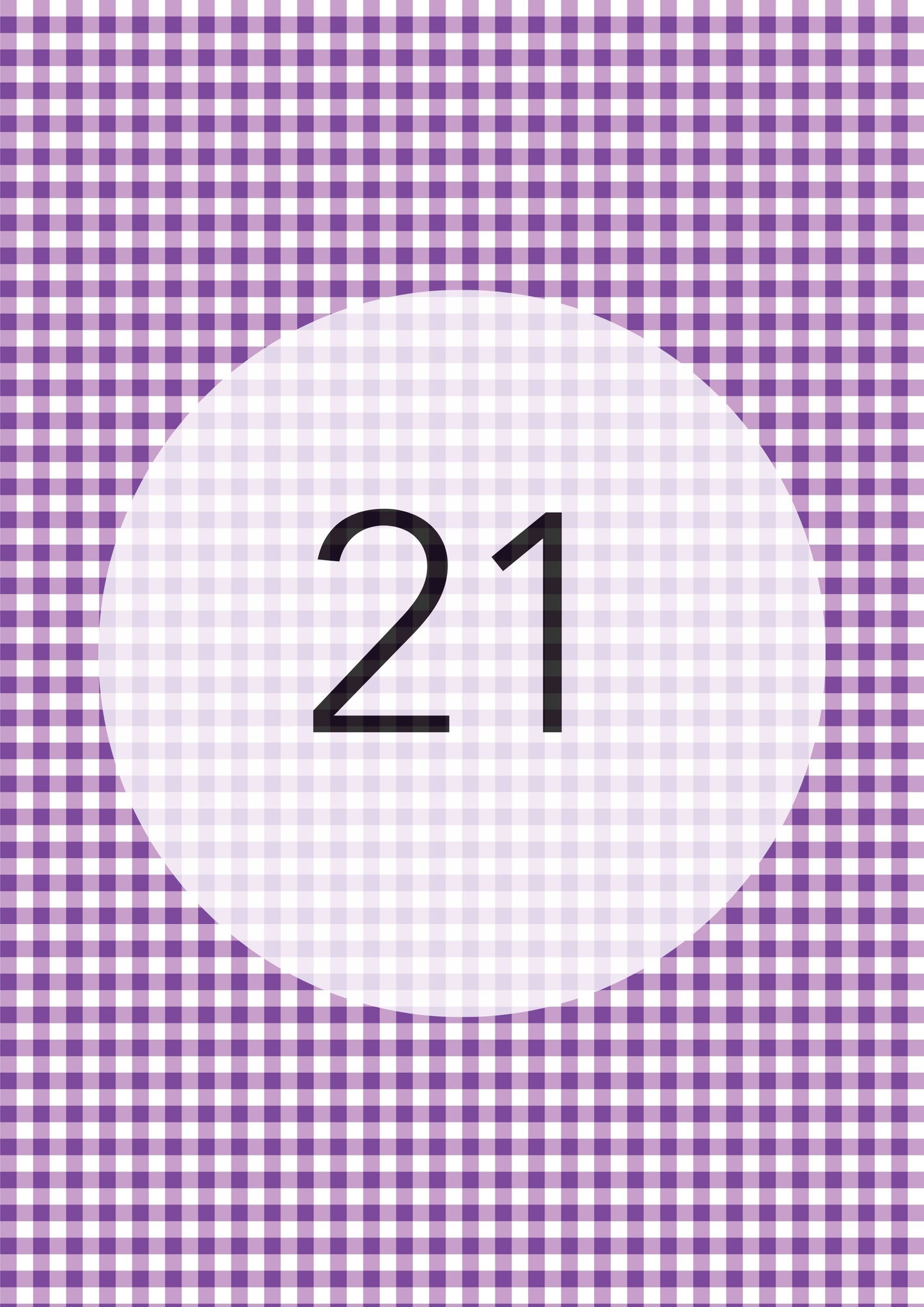 Gingham Pattern Range edible image, colour option 22