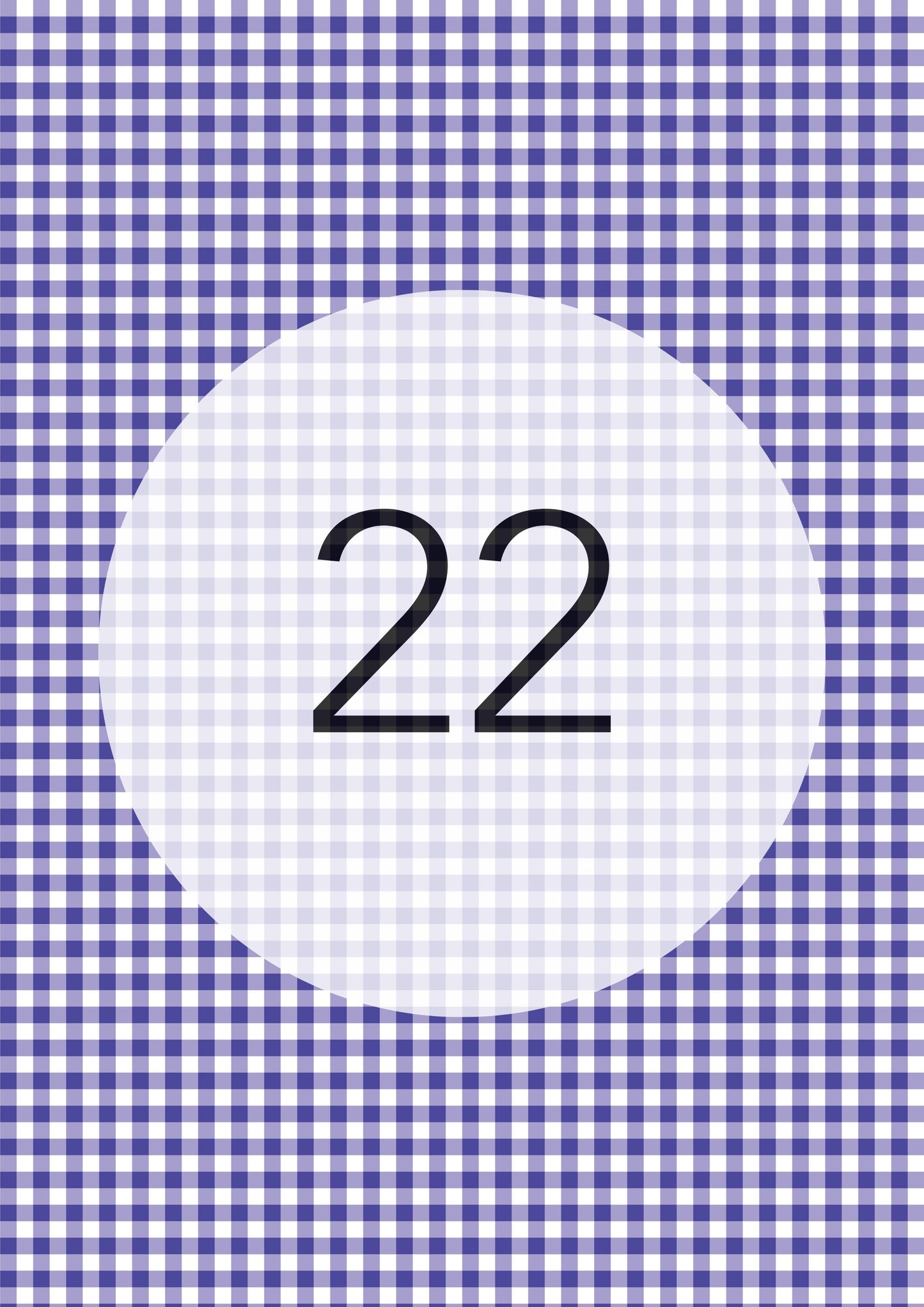 Gingham Pattern Range edible image, colour option 23