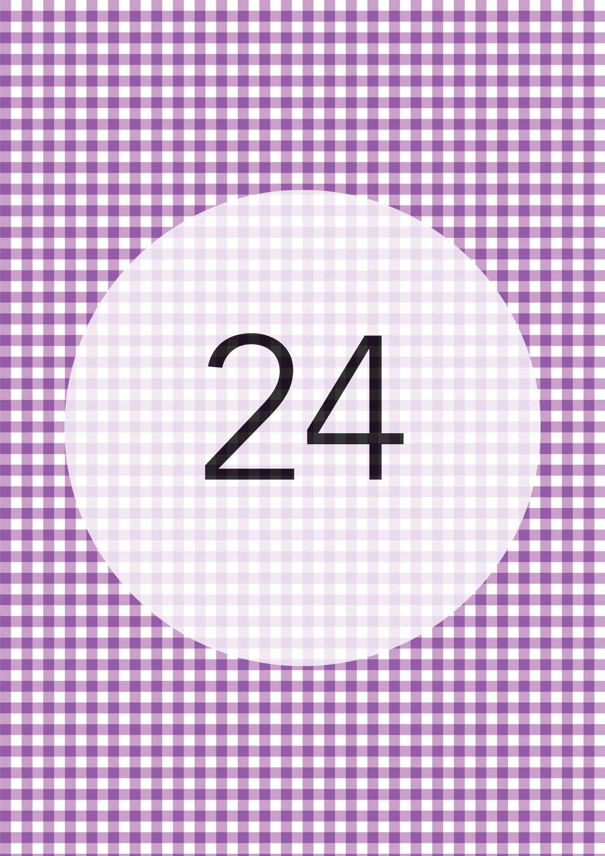 Gingham Pattern Range edible image, colour option 25