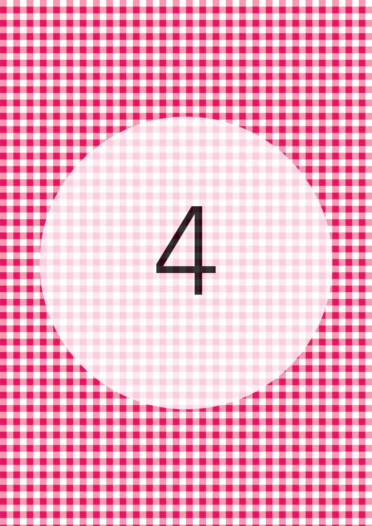 Gingham Pattern Range edible image, colour option 5
