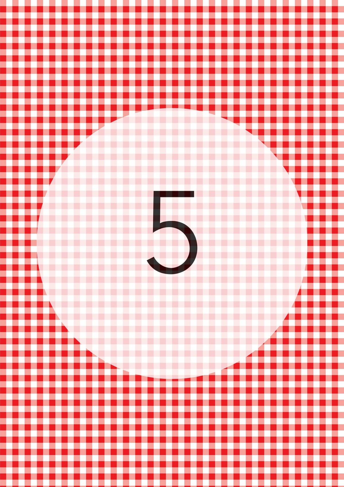 Gingham Pattern Range edible image, colour option 6