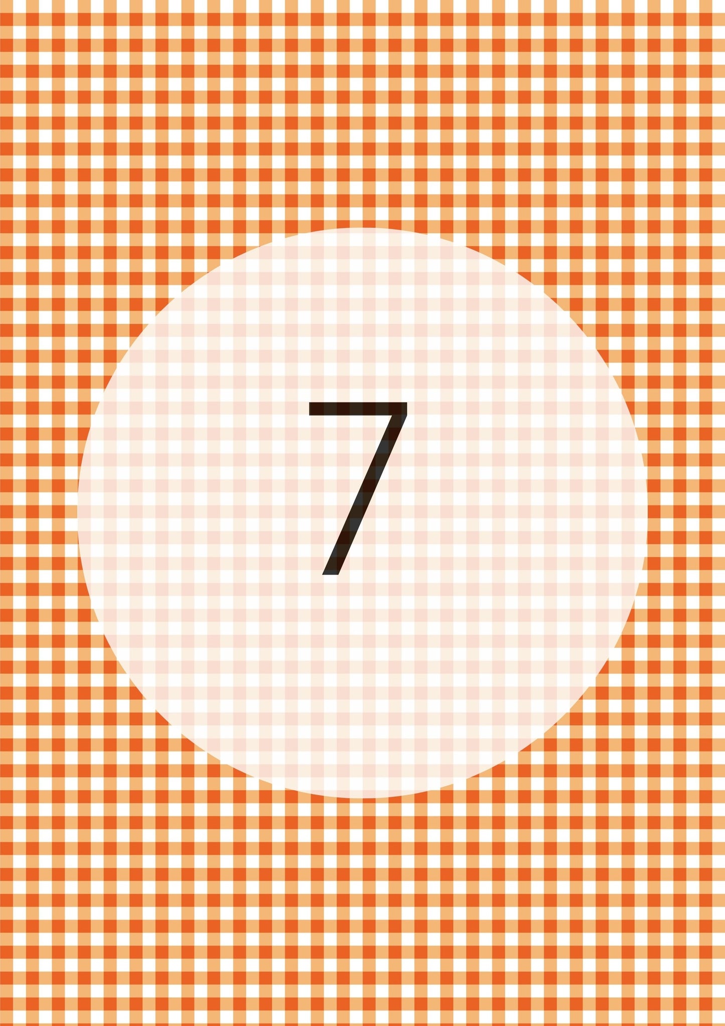 Gingham Pattern Range edible image, colour option 8