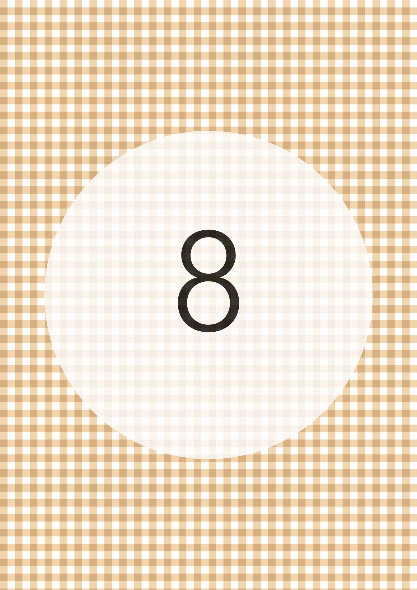 Gingham Pattern Range edible image, colour option 9